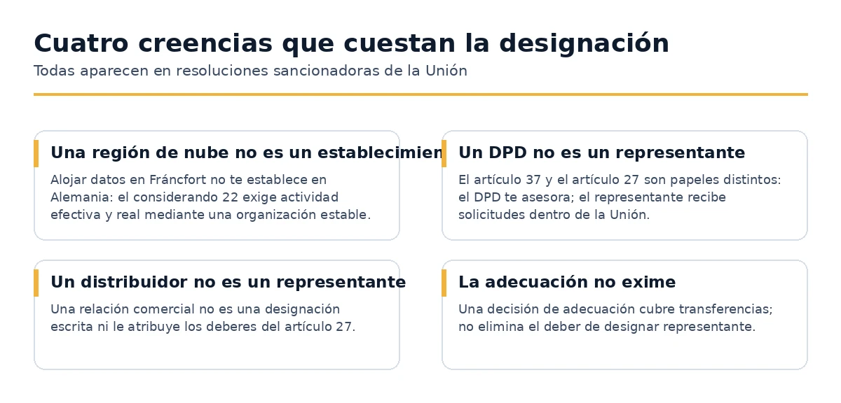 Cuatro creencias erróneas sobre la obligación del representante de la UE del Artículo 27.